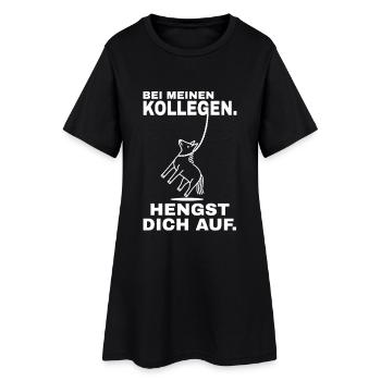 Stalling Yourself Up - White Text - Women’s T-Shirt Dress - black - Front