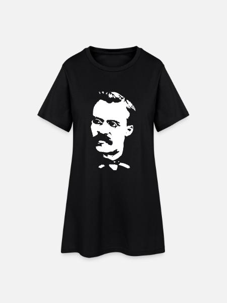 Friedrich Nietzsche - Robe T-shirt Femme - noir