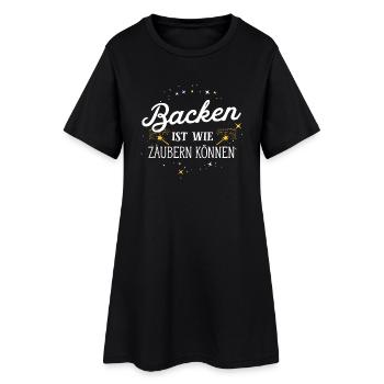 Bake and do magic - Women’s T-Shirt Dress - black - Front