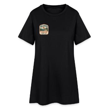 Panneau vintage du Balbinio Travel Club - Robe T-shirt Femme - noir - Devant