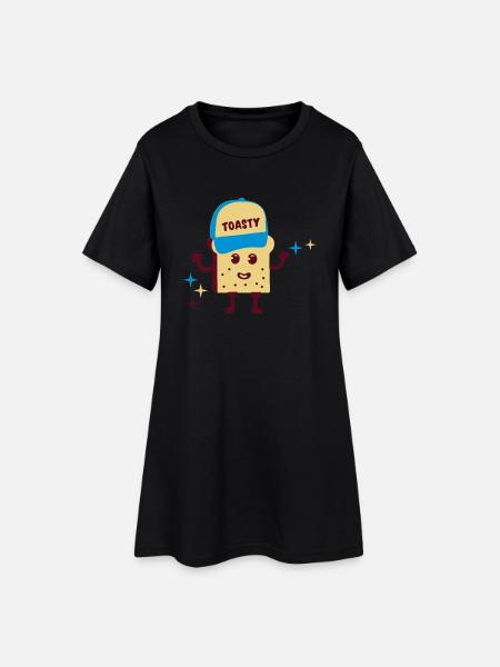 toasty - Robe T-shirt Femme - noir
