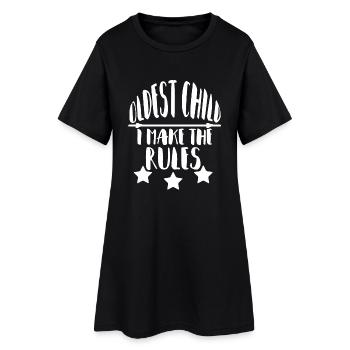 L'enfant le plus âgé - L'enfant le plus âgé - Robe T-shirt Femme - noir - Devant