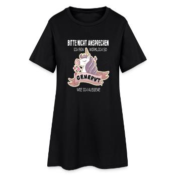 S'il vous plaît ne pas répondre! Je suis ennuyé! - Robe T-shirt Femme - noir - Devant