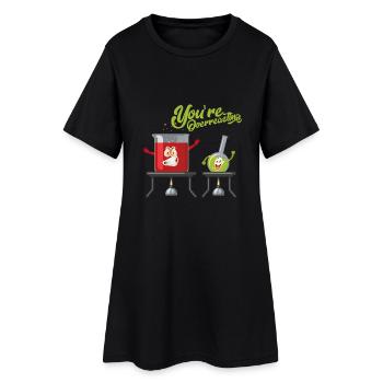 Vous exagérez / Chimie - Laboratoire - Bio - Chemise - Robe T-shirt Femme - noir - Devant