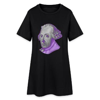 Friedrich II. - Frauen T-Shirt-Kleid - Schwarz - Vorne