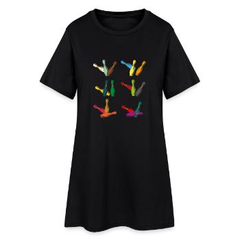 bowling - Women’s T-Shirt Dress - black - Front