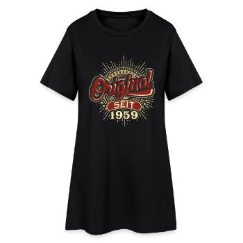 Geburtstag Original seit 1959 - Frauen T-Shirt-Kleid - Schwarz - Vorne