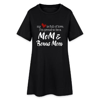 Je suis fier d'être une maman et maman de bonus - Robe T-shirt Femme - noir - Devant