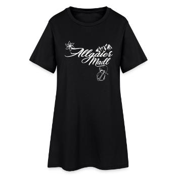 Allgäuer Madl trachten t shirt geschenk - Frauen T-Shirt-Kleid - Schwarz - Vorne