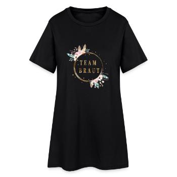 boho_team_braut - Frauen T-Shirt-Kleid - Schwarz - Vorne