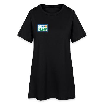 Climb in Flow range - Women’s T-Shirt Dress - black - Front
