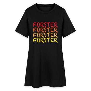 Forster Geschenk T Shirt - Frauen T-Shirt-Kleid - Schwarz - Vorne