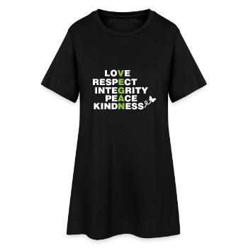 VEGAN - Robe T-shirt Femme - noir - Devant