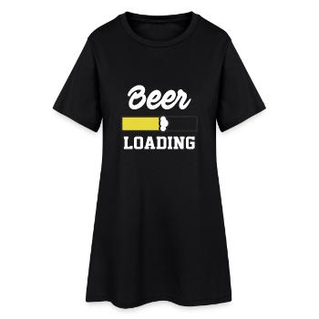Bière Refuel énonciations drôles - Robe T-shirt Femme - noir - Devant