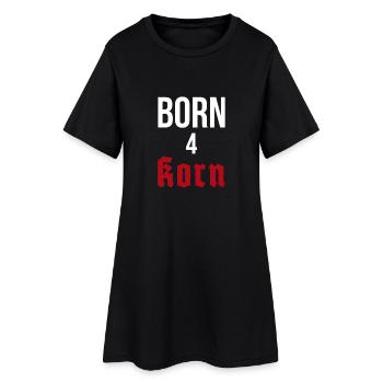 Born 4 seeds - Women’s T-Shirt Dress - black - Front