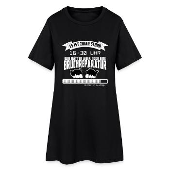 Zahntechnik Ausraster - Frauen T-Shirt-Kleid - Schwarz - Vorne