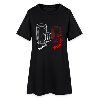 Boring fun gears 4WD 4x4 4WD - Women’s T-Shirt Dress - black - Front