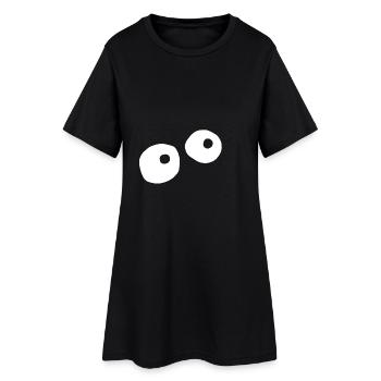 Oeil monstre - Robe T-shirt Femme - noir - Devant