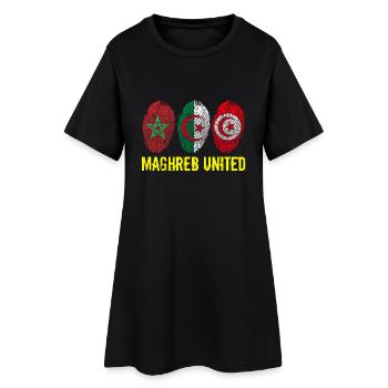 MAGHREB UNITED المغرب - Robe T-shirt Femme - noir - Devant