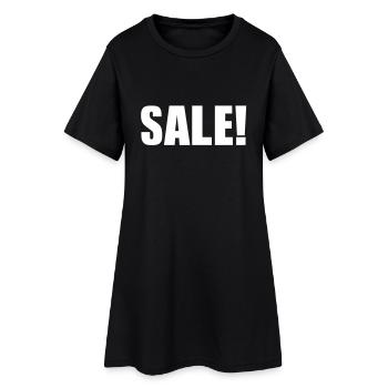 Sale Liquide Destockage Action rabais 1c - Robe T-shirt Femme - noir - Devant