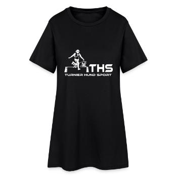 429 E-tournoi sports de chien - Robe T-shirt Femme - noir - Devant