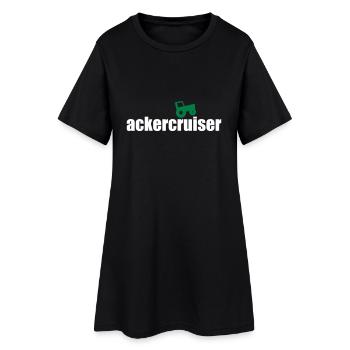 Ackercruiser - Frauen T-Shirt-Kleid - Schwarz - Vorne