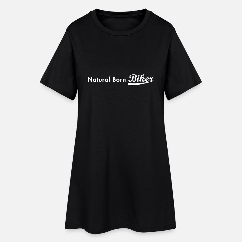 evolution_biker - Women’s T-Shirt Dress - black