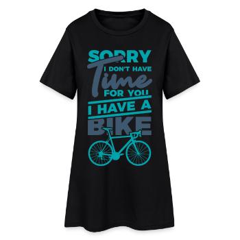 Drôle de dicton de cycliste - Robe T-shirt Femme - noir - Devant