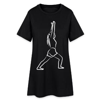 Croquis de Yogini - Robe T-shirt Femme - noir - Devant