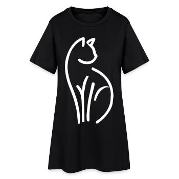 Cat - Women’s T-Shirt Dress - black - Front