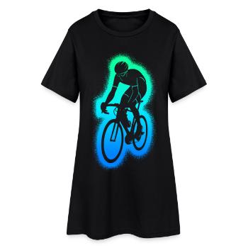 Fahrrad Rennradfahrer Kinder Jungen Herren Rennrad - Frauen T-Shirt-Kleid - Schwarz - Vorne