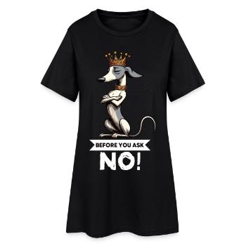 Before You Ask Whippet Greyhound Whippets Greyhounds - Women’s T-Shirt Dress - black - Front