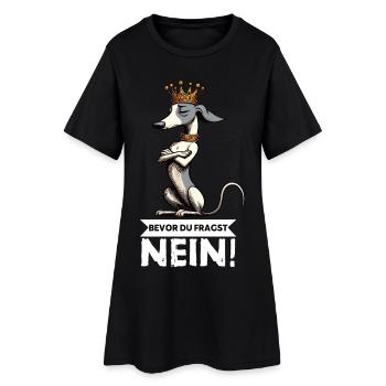 Avant de demander aux Whippets Greyhound Whippets - Robe T-shirt Femme - noir - Devant