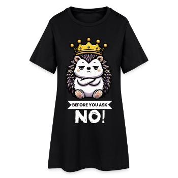 Avant de demander hérisson amoureux hérisson dard hérisson - Robe T-shirt Femme - noir - Devant