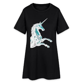 Licorne magique / Esprit Licorne - Robe T-shirt Femme - noir - Devant