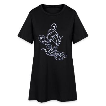 DECO 9 - Women’s T-Shirt Dress - black - Front