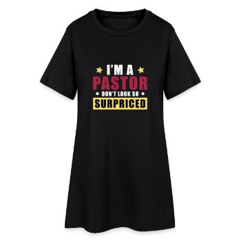 Je suis un pasteur ne regarde pas si hors de prix - Robe T-shirt Femme - noir - Devant