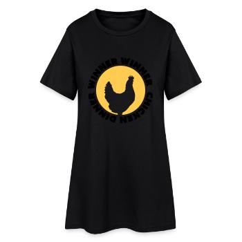 Winner Winner Chicken Dinner - Robe T-shirt Femme - noir - Devant