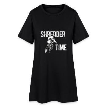 vélo de temps déchiqueteuse - Robe T-shirt Femme - noir - Devant