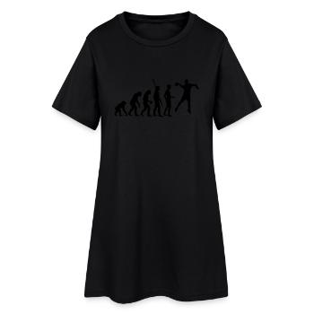 evolution_handball_062011_a_1c - Frauen T-Shirt-Kleid - Schwarz - Vorne
