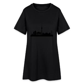 Berlin 2013 - Frauen T-Shirt-Kleid - Schwarz - Vorne