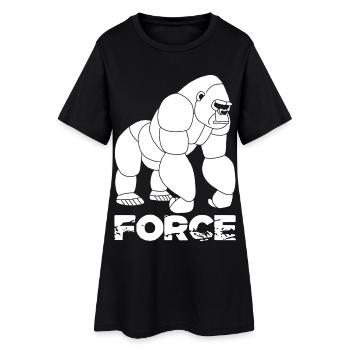 La force tranquille - Robe T-shirt Femme - noir - Devant
