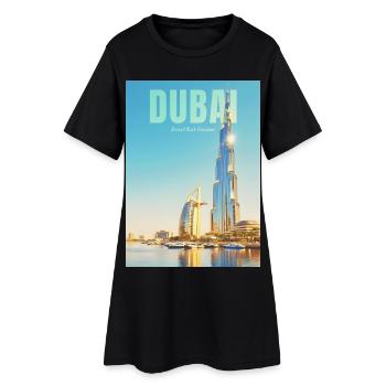 Horizon de Dubaï – Métropole du désert - Robe T-shirt Femme - noir - Devant