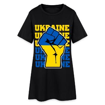 Ukraine Fist Hand - Women’s T-Shirt Dress - black - Front