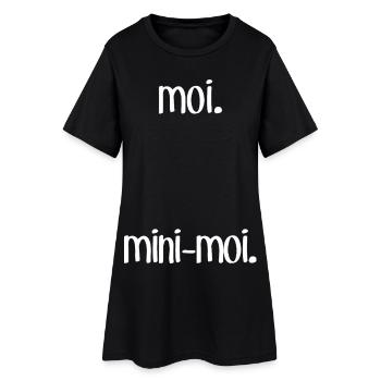 Me & M-Moi (foncé) - Robe T-shirt Femme - noir - Devant