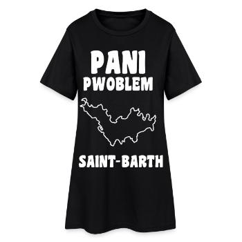 Pani Pwoblem Saint Barth Traditions Créole - Robe T-shirt Femme - noir - Devant