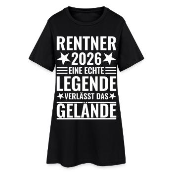 Retraités 2026 - Une véritable légende quitte le site - Robe T-shirt Femme - noir - Devant