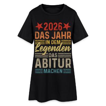 2026 L’année où les légendes obtiennent leur diplôme d’études secondaires - Robe T-shirt Femme - noir - Devant