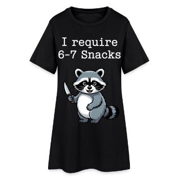 6-7 Refroidisseur de mèmes Internet 6 7 Raton laveur - Robe T-shirt Femme - noir - Devant