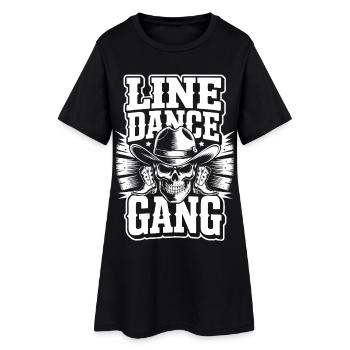 Gang de Cowboy de la Gang de Danses en Ligne - Robe T-shirt Femme - noir - Devant